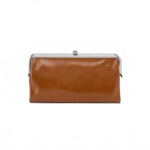 NEW HOBO women's lauren clutch-wallet in brown